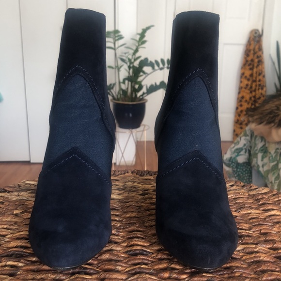 Walter Steiger navy blue suede booties - Picture 3 of 10